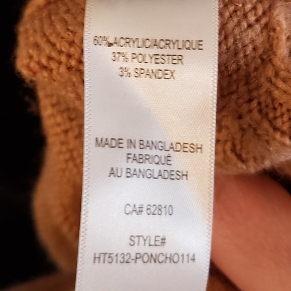 Rickis Poncho Sweater XL - Picture 5 of 8